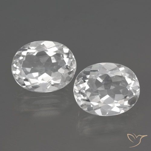 6.37ctw Naturale Bianco Topazio, Ovale, VVS-VS