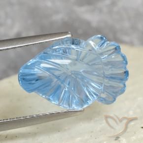 Topazio Celeste naturale da 5.96 ct, Taglio a fantasia, Trasparente