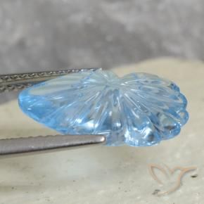 Topazio Celeste naturale da 5.96 ct, Taglio a fantasia, Trasparente