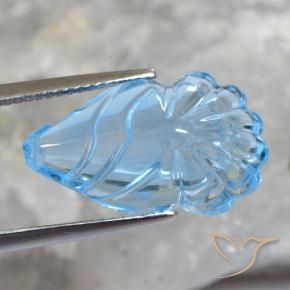 Topazio Celeste naturale da 12.94 ct, Taglio a fantasia, Trasparente