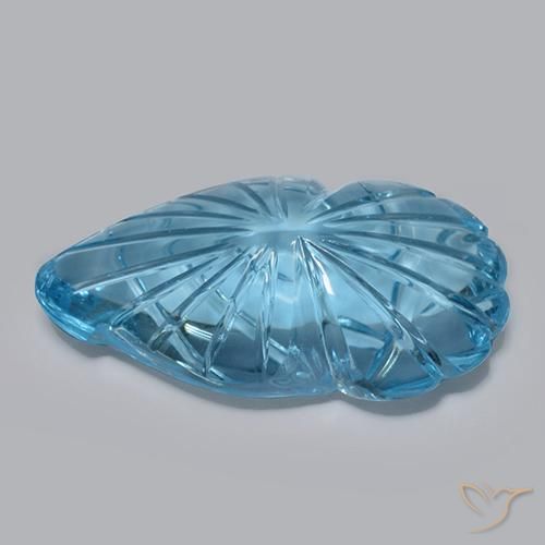 Topazio Blu svizzero naturale da 18.54 ct, Taglio a fantasia, Trasparente