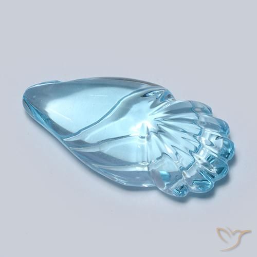 Topazio Blu svizzero naturale da 11.26 ct, Taglio a fantasia, Trasparente