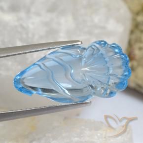 Topazio Celeste naturale da 14.16 ct, Taglio a fantasia, Trasparente