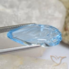 Topazio Celeste naturale da 14.16 ct, Taglio a fantasia, Trasparente