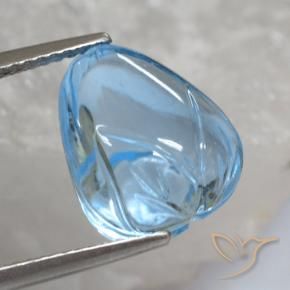 Topazio Celeste naturale da 11.83 ct, Taglio a fantasia, Trasparente