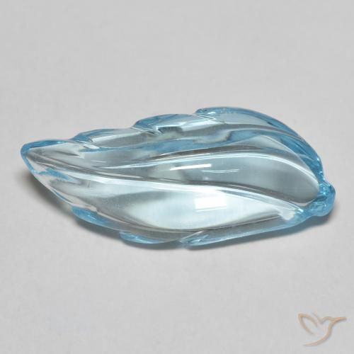 Topazio Blu svizzero naturale da 8.43 ct, Taglio a fantasia, Trasparente