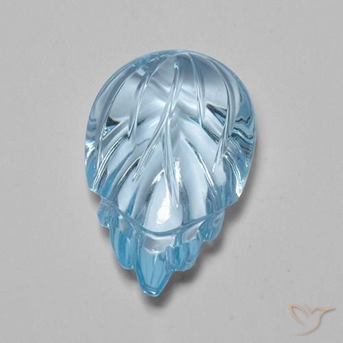 Topazio Celeste naturale da 10.76 ct, Taglio a fantasia, Trasparente