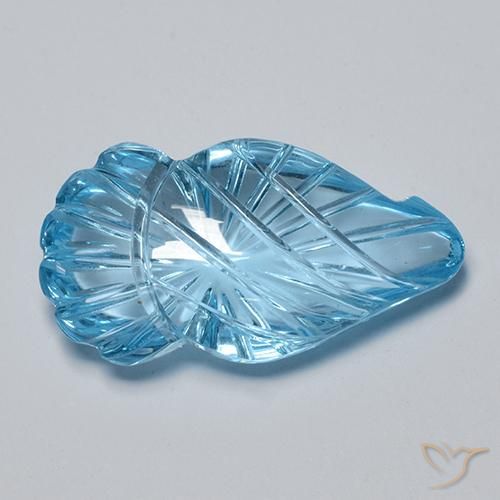 Topazio Blu svizzero naturale da 16.79 ct, Taglio a fantasia, Trasparente
