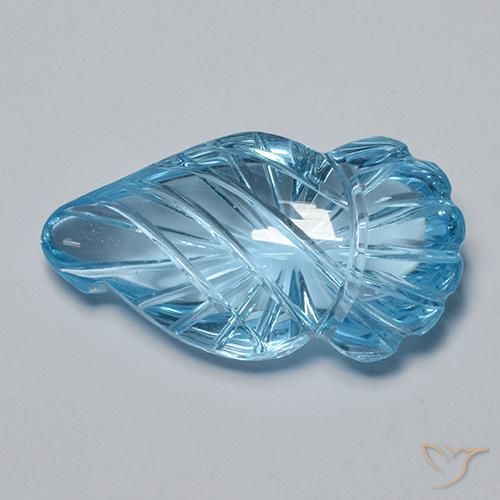 Topazio Blu svizzero naturale da 16.79 ct, Taglio a fantasia, Trasparente