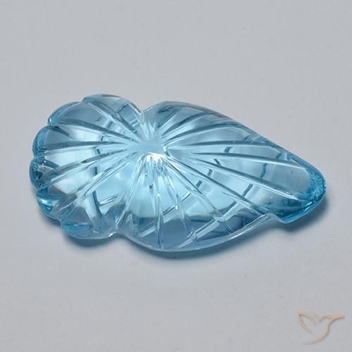 Topazio Blu svizzero naturale da 16.79 ct, Taglio a fantasia, Trasparente