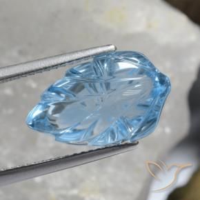 Topazio Celeste naturale da 8.99 ct, Taglio a fantasia, Trasparente