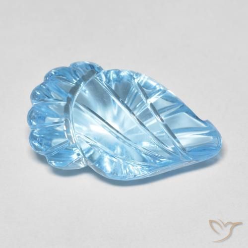 Topazio Celeste naturale da 12.83 ct, Taglio a fantasia, Trasparente
