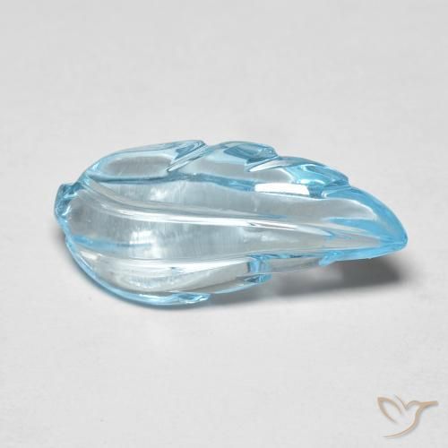 7.33ct Naturale Blu svizzero Topazio, Taglio a fantasia, Trasparente
