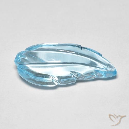Topazio Blu svizzero naturale da 7.33 ct, Taglio a fantasia, Trasparente