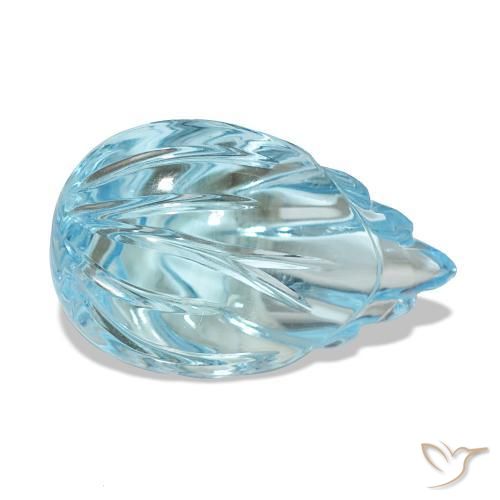Topazio Blu svizzero naturale da 12.09 ct, Taglio a fantasia, Trasparente