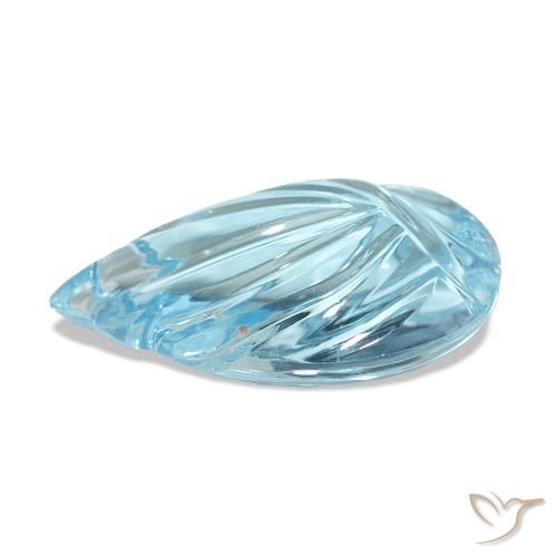 Topazio Blu svizzero naturale da 12.09 ct, Taglio a fantasia, Trasparente