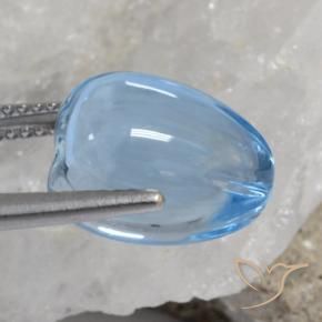 Topazio Celeste naturale da 12.18 ct, Taglio a fantasia, Trasparente