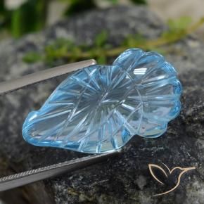 Topazio Blu svizzero naturale da 15.08 ct, Taglio a fantasia, Trasparente