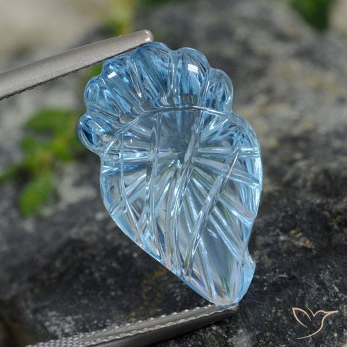 9.99ct Naturale Celeste Topazio, Taglio a fantasia, Trasparente