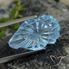 Topazio Celeste naturale da 9.99 ct, Taglio a fantasia, Trasparente