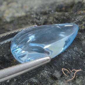 Topazio Blu svizzero naturale da 7.25 ct, Taglio a fantasia, Trasparente