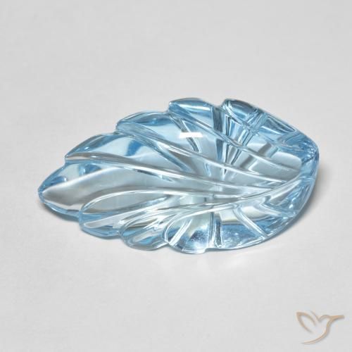 Topazio Blu svizzero naturale da 24.36 ct, Taglio a fantasia, Trasparente