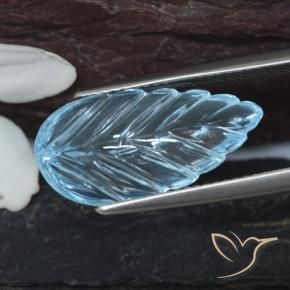 Topazio Blu svizzero naturale da 6.89 ct, Taglio a fantasia, Trasparente