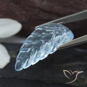Topazio Blu svizzero naturale da 6.89 ct, Taglio a fantasia, Trasparente