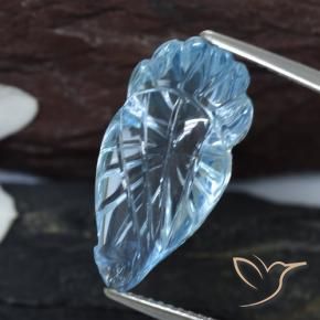 Topazio Blu svizzero naturale da 12.84 ct, Taglio a fantasia, Trasparente