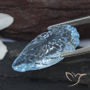 Topazio Blu svizzero naturale da 12.84 ct, Taglio a fantasia, Trasparente