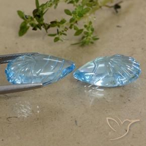 Gemme di Topazio Celeste naturale da 25.11 ct, Taglio a fantasia, Trasparente