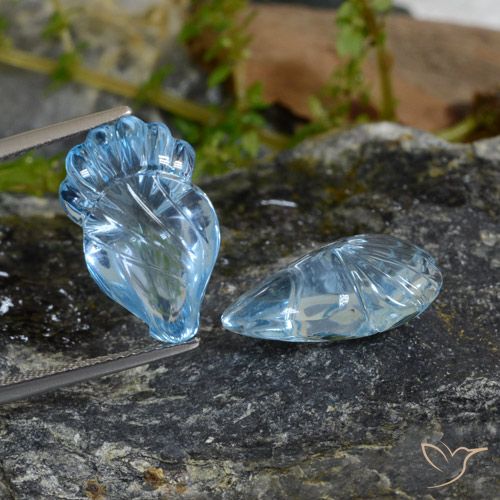 19.92ctw Naturale Celeste Topazio, Taglio a fantasia, Trasparente