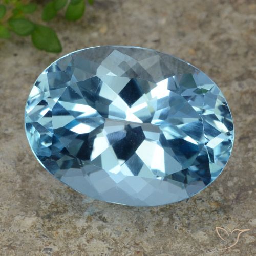 23.15ct Naturale Blu svizzero Topazio, Ovale, VVS-VS