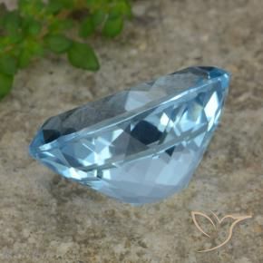 Topazio Blu svizzero naturale da 23.15 ct, Ovale, VVS-VS