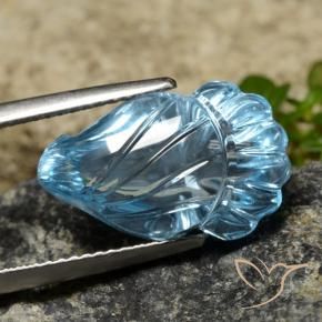 Topazio Blu svizzero naturale da 11.80 ct, Taglio a fantasia, Trasparente