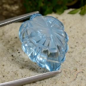 Topazio Blu svizzero naturale da 13.61 ct, Taglio a fantasia, Trasparente