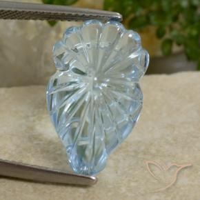 Topazio Celeste naturale da 12.00 ct, Taglio a fantasia, Trasparente
