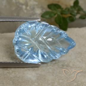 Topazio Celeste naturale da 8.71 ct, Taglio a fantasia, Trasparente