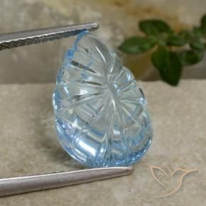 Topazio Celeste naturale da 8.71 ct, Taglio a fantasia, Trasparente
