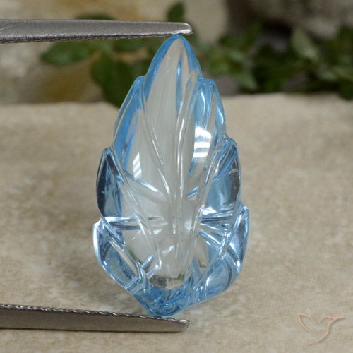 Topazio Blu svizzero naturale da 9.05 ct, Taglio a fantasia, Trasparente