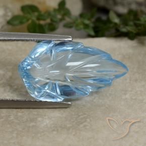 Topazio Blu svizzero naturale da 9.05 ct, Taglio a fantasia, Trasparente