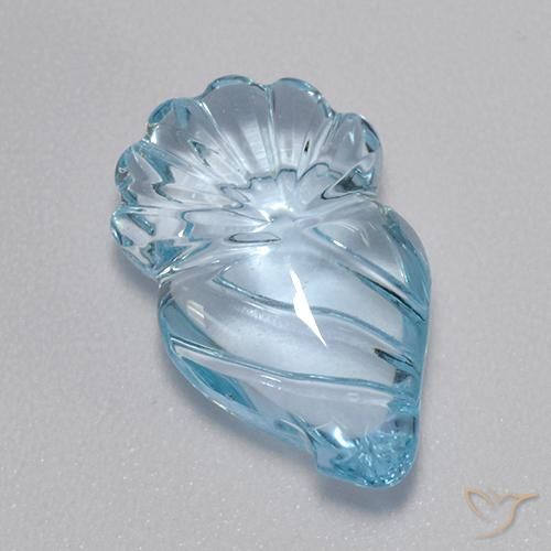Topazio Blu svizzero naturale da 5.64 ct, Taglio a fantasia, Trasparente