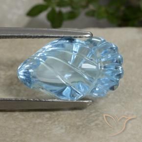 Topazio Blu svizzero naturale da 10.34 ct, Taglio a fantasia, Trasparente
