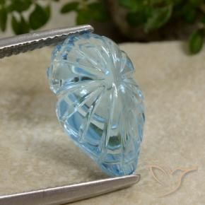 Topazio Blu svizzero naturale da 9.90 ct, Taglio a fantasia, Trasparente