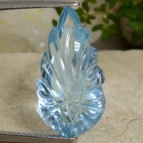 Topazio Blu svizzero naturale da 14.80 ct, Taglio a fantasia, Trasparente
