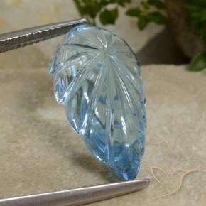 Topazio Blu svizzero naturale da 14.80 ct, Taglio a fantasia, Trasparente