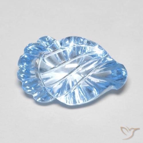 Topazio Celeste naturale da 11.55 ct, Taglio a fantasia, Trasparente