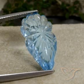 Topazio Celeste naturale da 11.59 ct, Taglio a fantasia, Trasparente