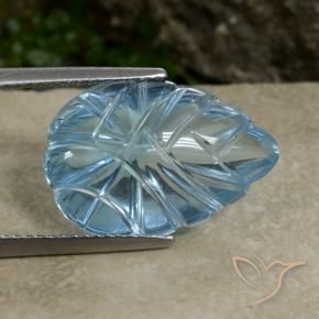 Topazio Blu svizzero naturale da 9.91 ct, Taglio a fantasia, Trasparente