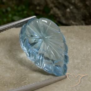 Topazio Blu svizzero naturale da 9.91 ct, Taglio a fantasia, Trasparente